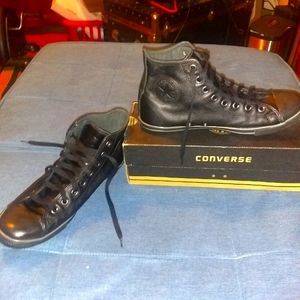 Rare, Leather, Converse Slim Hi tops